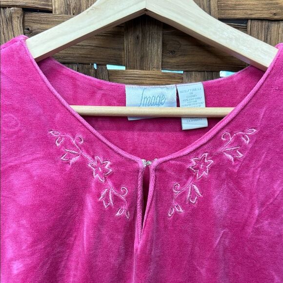 Vintage Pink Long Sleeve Dress - Picture 2 of 3